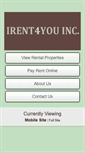 Mobile Screenshot of irent4you.com